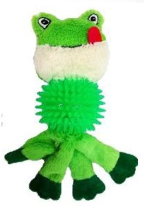 Yarro Żaba z piłką z kolcami pluszowa, piszcząca 28cm
