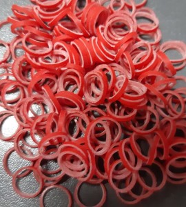 Gumki Paw Marks Latex Bands 7,9mm - profesjonalne, super wytrzymałe lateksowe , 100szt/średnia grubość czerwone