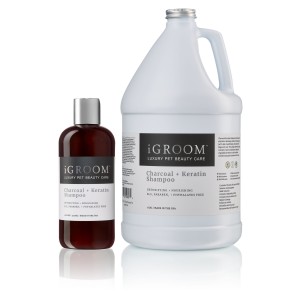 iGroom - Charcoal + Keratin Shampoo - szampon z węglem bambusowym i keratyną ROZBIÓRKA OPAKOWANIE ZASTĘPCZE