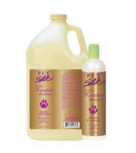Pet Silk Brazilian Keratin Shampoo proesjonalny,nawilżający i wygładzający szampon z keratyną brazylijską i jedwabiem koncentrat 1 do 16 ROZBIÓRKA OPAKOWANIE ZASTĘPCZE