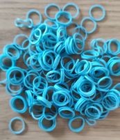 Lainee - gumki lateksowe niebieskie Baby Blue - małe, średnia grubość 100szt