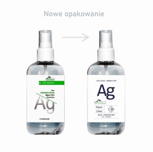 Srebro koloidalne PetSanus dla psa i kota 250ml, 50PPM