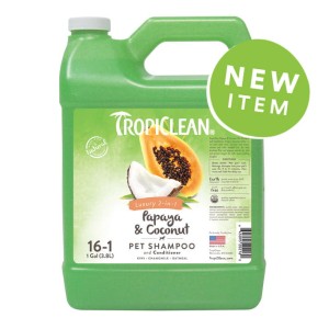 Tropiclean Papaya & Coconut 2w1 - owocowy szampon i odżywka ROZBIÓRKA OPAKOWANIE ZASTĘPCZE