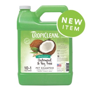 Tropiclean Oatmeal & Tea Tree Medicated Shampoo szampon kojący skórę i łagodzący podrażnienia ROZBIÓRKA OPAKOWANIE ZASTĘPCZE