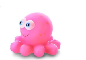 JK ANIMALS WINYLOWA OŚMIORNICA 10 CM WYDAJE DŹWIĘKI 