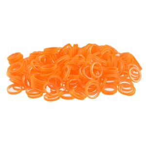 Gumki Paw Marks Latex Bands 6,3mm - profesjonalne, super wytrzymałe lateksowe gumki, 100szt. średnia grubość - Pomarańczowy