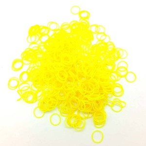 Lainee - gumki lateksowe żółte neonowe Hot Yellow Neon - medium latex band, medium weight - średnie7,9 mm średnia grubość