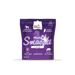 SYTA MICHA Mini smaczki dla psa z kaczki 60g MIĘKKIE