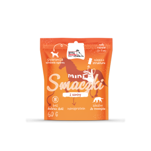 SYTA MICHA Mini smaczki dla psa z koniny 60g MIĘKKIE