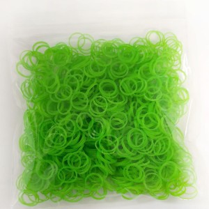 Lainee - gumki lateksowe limonkowe średnie,średnia grubość 7,9mm 100szt