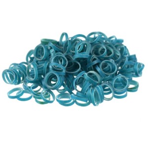 Paw Marks Latex Bands 7,9mm - profesjonalne, super wytrzymałe lateksowe gumki, 100szt. średnia grubość morskie