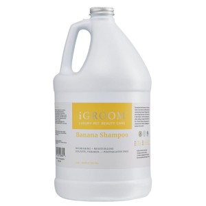 iGroom Banana Shampoo - odżywczo-nawilżający szampon dla psa, koncentrat 1:8  ROZBIÓRKA OPAKOWANIE ZASTĘPCZE !
