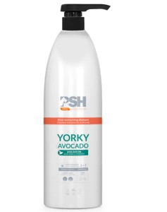PSH Pro Yorky Avocado Shampoo - szampon nawilżający do długiej sierści i kręconej, koncentrat 1:3