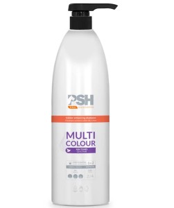 PSH Pro Multi Colour Shampoo - szampon intensyfikujący kolor sierści psa i kota, eliminuje żółte przebarwienia, koncentrat 1:2 - 1L