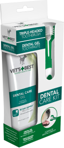 VET'S BEST DENTAL ŻEL+SZCZOTECZKA ZESTAW
