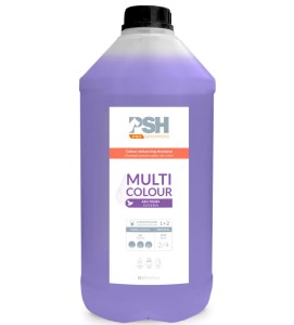 PSH Pro Multi Colour Shampoo - szampon intensyfikujący kolor sierści psa i kota, eliminuje żółte przebarwienia, koncentrat 1:2 Rozbiórka opakowanie zastępcze !