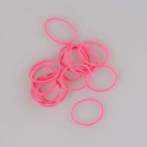 Lainee - gumki do top knotów - wrapping band # 8, elektryzujący różowy Shocking Pink 100szt