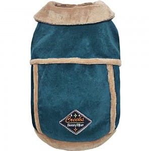 UBRANKO Dobaz ciepły rozpinany kożuszek, turkusowy