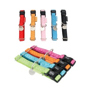 Regulowana obroża z eco skóry Mac Leather, 15mm