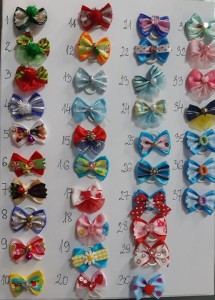 Groom Professional  Bows śliczne kokardki dla piesków w różnych kolorach