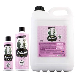 Petuxe White Hair Shampoo - wegański szampon do szaty białej i jasnej, dla psów i kotów Rozbiórka OPAKOWANIE ZASTĘPCZE