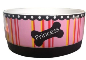 YARRO MISKA CERAMICZNA NA GUMIE 12,5CMX5,5CM  PRINCESS RÓŻOWA